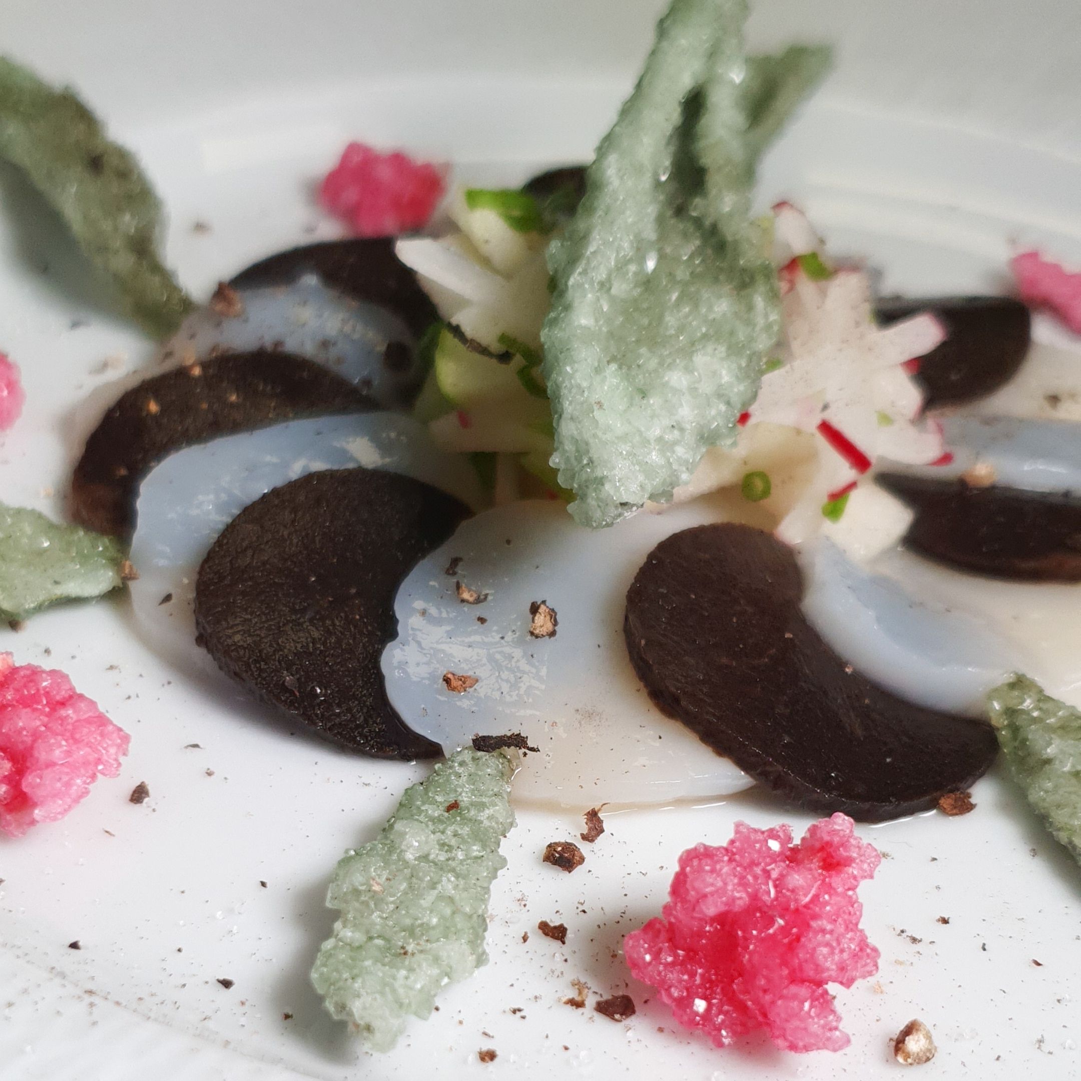 Entrée Fleurs cristallisées